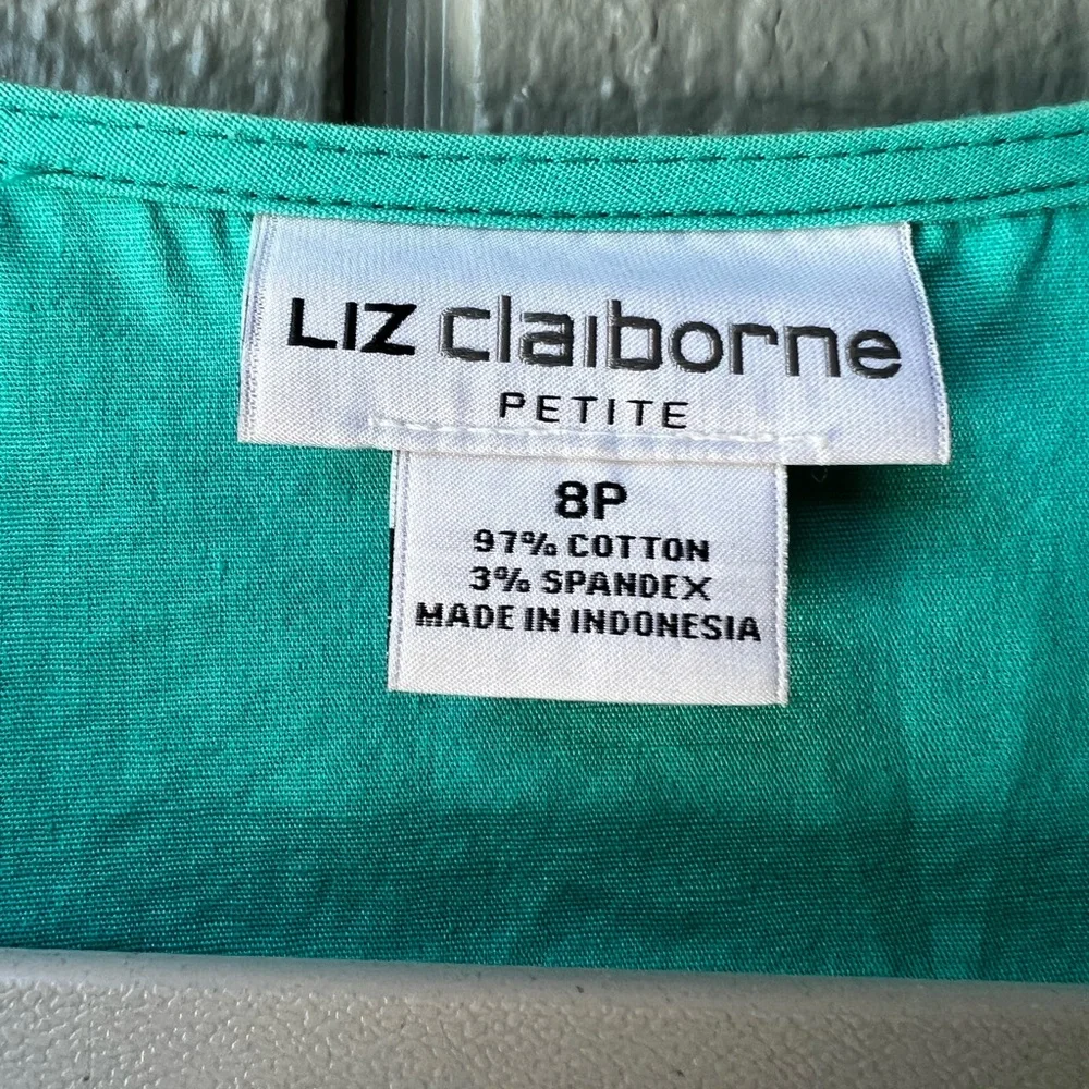 Liz Claiborne Green Sleeveless Dress - Picture 5 of 14